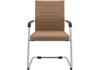 Ensemble de 2 chaises visiteurs Hakon brun clair