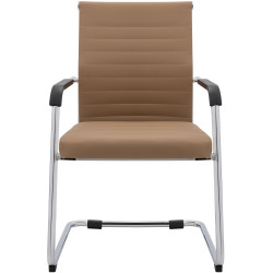 Ensemble de 2 chaises visiteurs Hakon brun clair