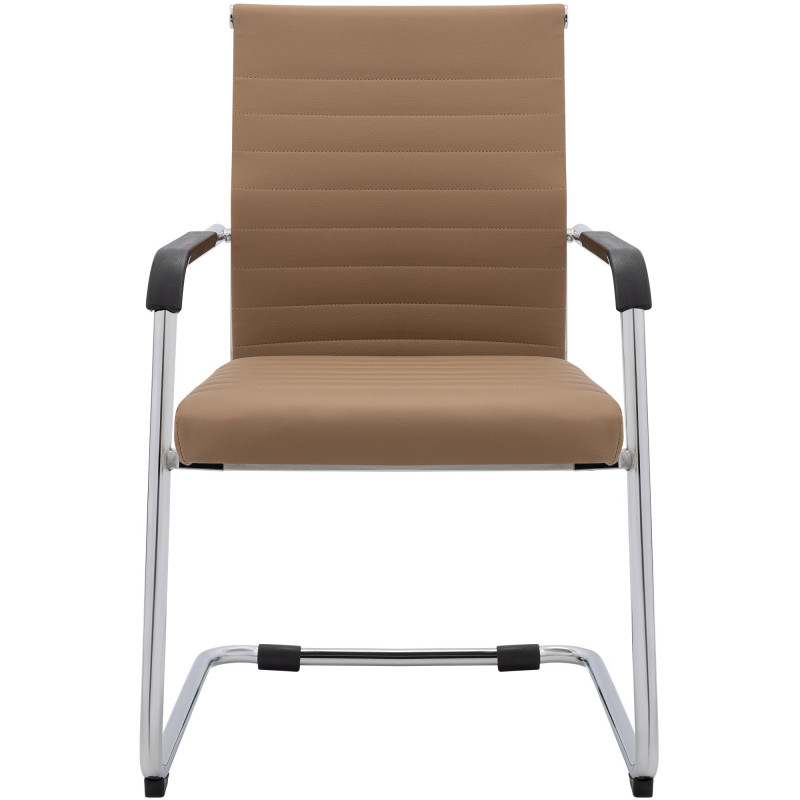 Ensemble de 2 chaises visiteurs Hakon brun clair