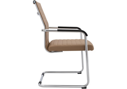 Ensemble de 2 chaises visiteurs Hakon brun clair