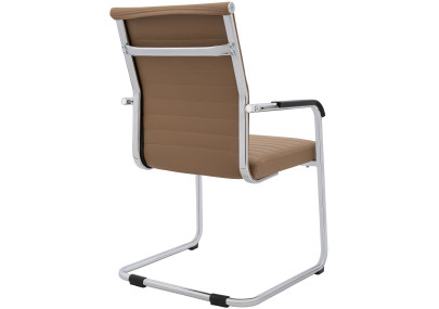 Ensemble de 2 chaises visiteurs Hakon brun clair