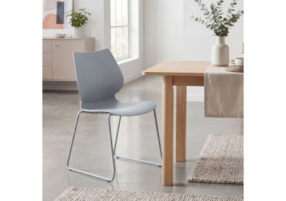 Ensemble de 4 chaises Houma gris