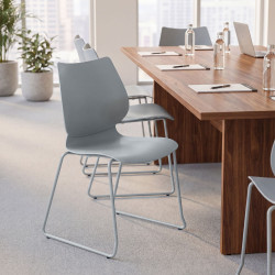 Ensemble de 4 chaises Houma gris