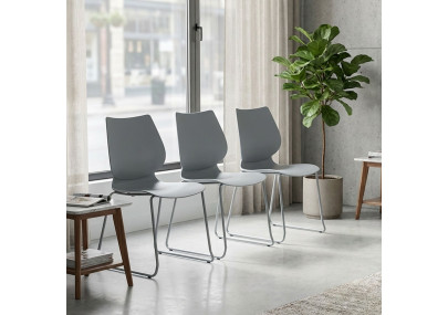 Ensemble de 4 chaises Houma gris