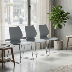 Ensemble de 4 chaises Houma gris