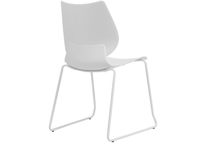 Ensemble de 4 chaises Houma blanc