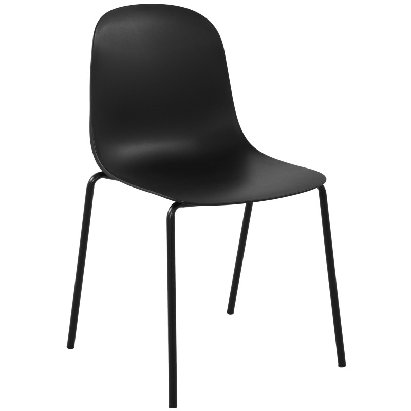 Chaise Hardin, noire