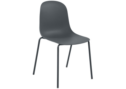 Chaise Hardin, gris foncé