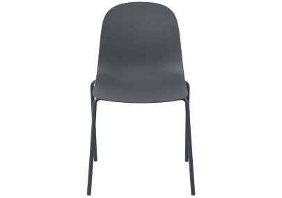 Ensemble de 4 chaises Hardin gris foncé