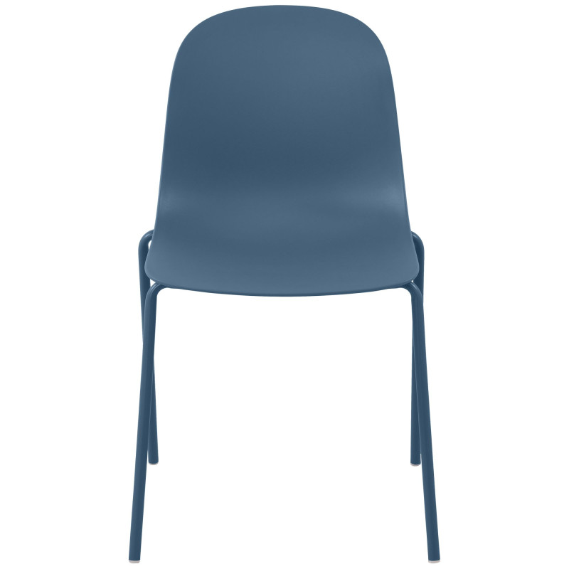 Ensemble de 4 chaises Hardin bleu
