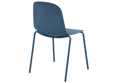 Ensemble de 4 chaises Hardin bleu