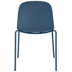 Ensemble de 4 chaises Hardin bleu