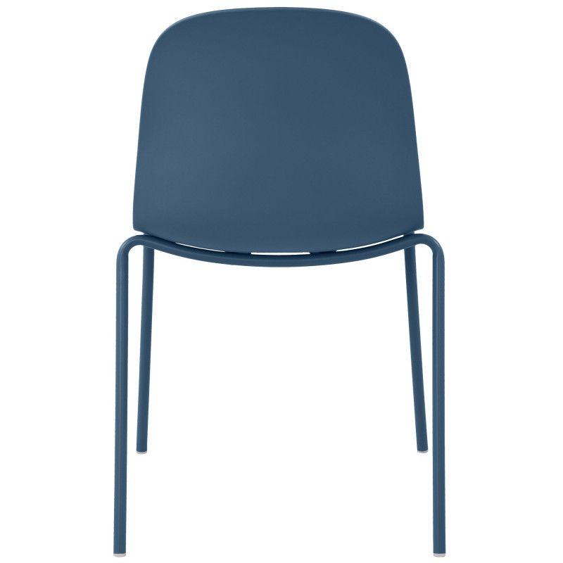 Ensemble de 4 chaises Hardin bleu
