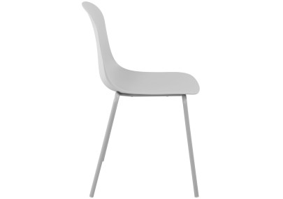 Ensemble de 4 chaises Hardin gris clair