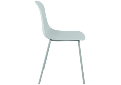 Ensemble de 4 chaises Hardin turquoise