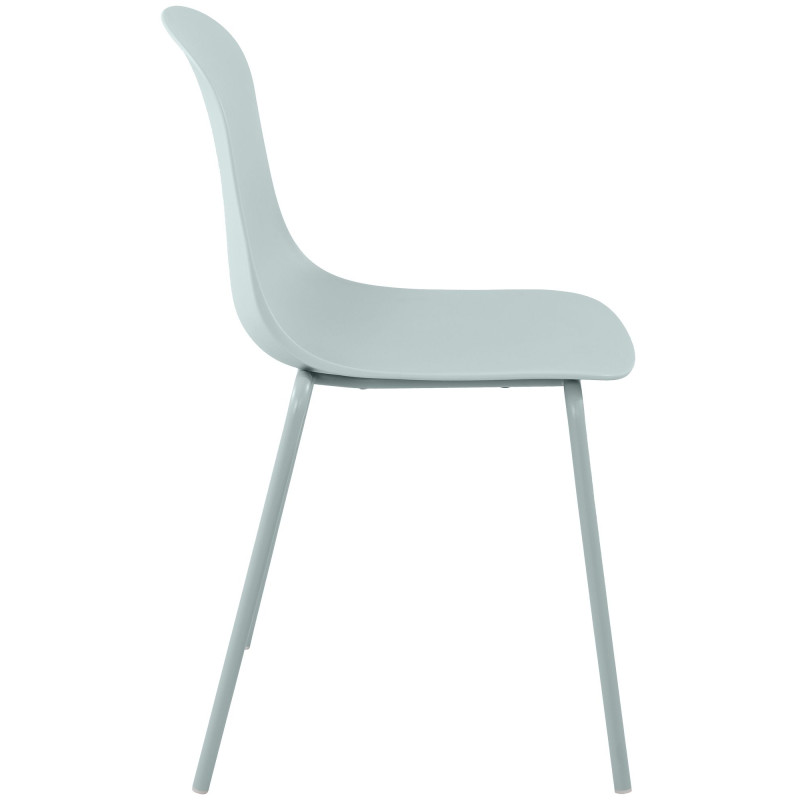 Ensemble de 4 chaises Hardin turquoise