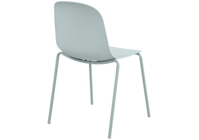 Ensemble de 4 chaises Hardin turquoise