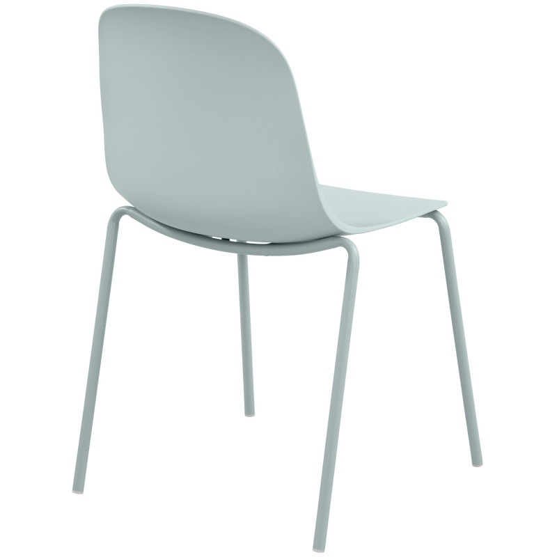 Ensemble de 4 chaises Hardin turquoise