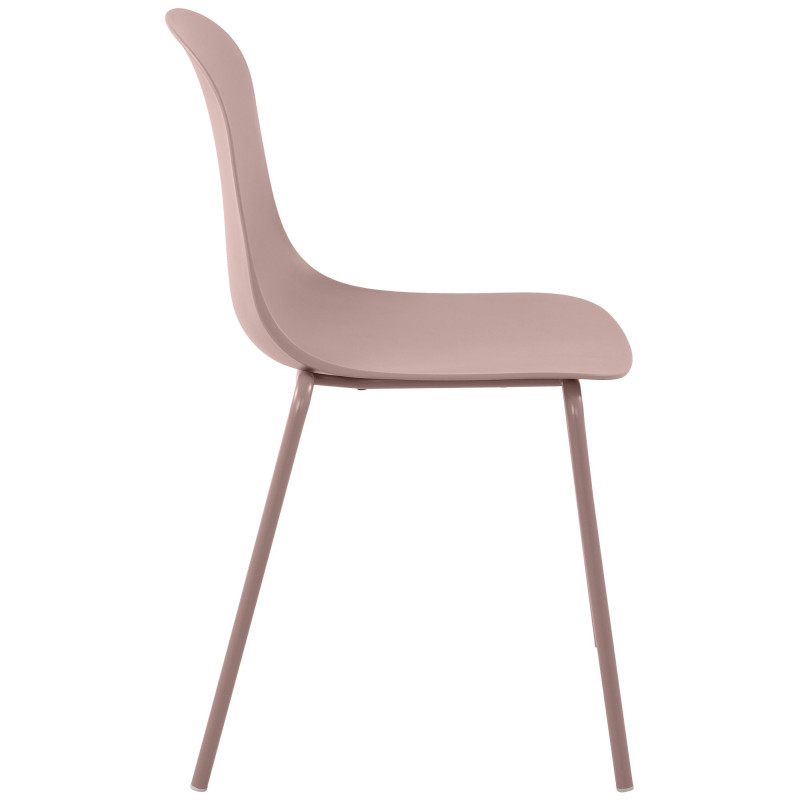 Ensemble de 4 chaises Hardin rose