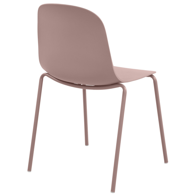 Ensemble de 4 chaises Hardin rose