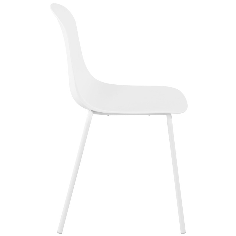 Ensemble de 4 chaises Hardin blanc