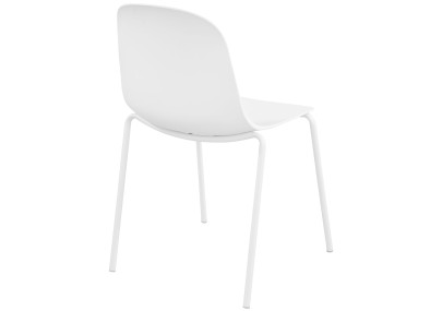 Ensemble de 4 chaises Hardin blanc