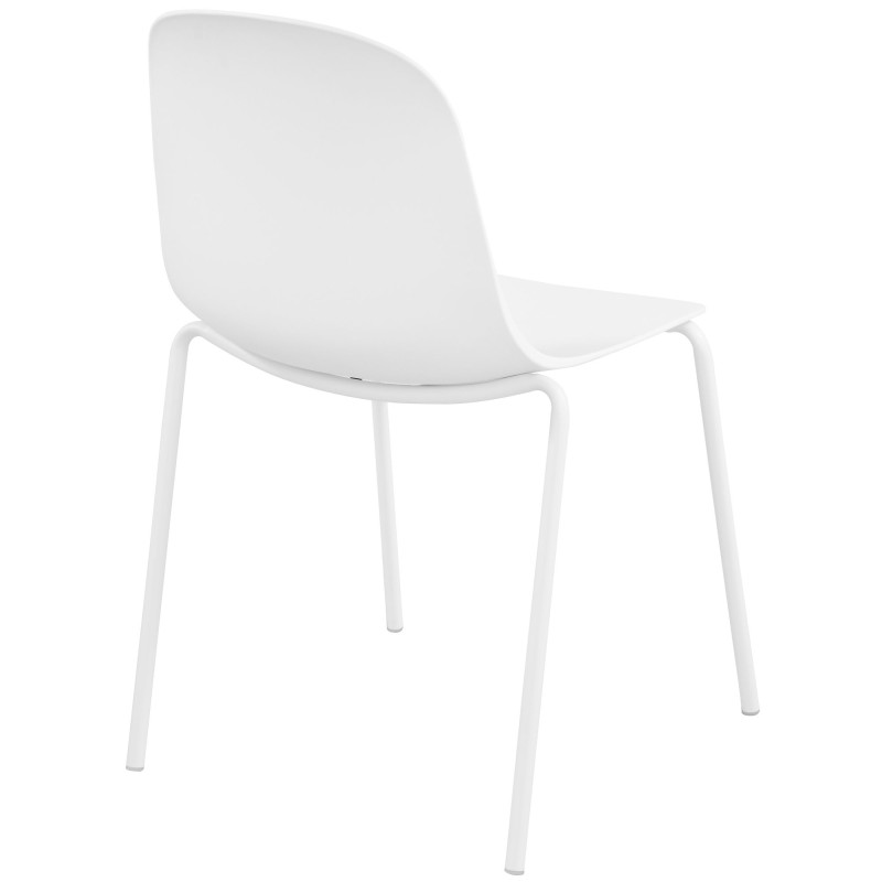Ensemble de 4 chaises Hardin blanc