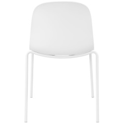 Ensemble de 4 chaises Hardin blanc