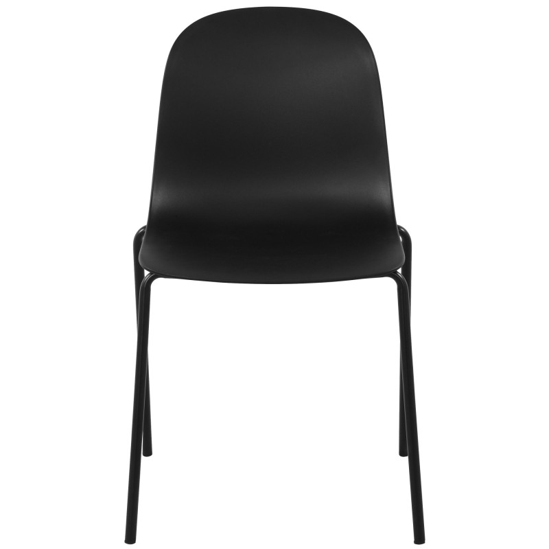 Ensemble de 4 chaises Hardin noir
