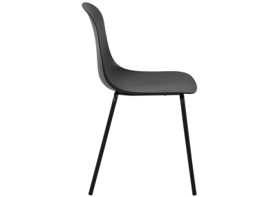 Ensemble de 4 chaises Hardin noir
