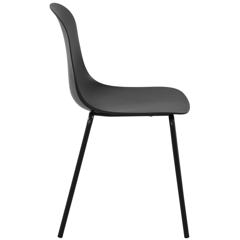 Ensemble de 4 chaises Hardin noir