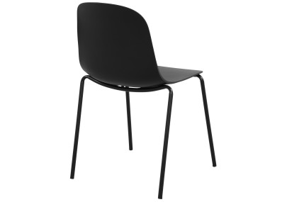 Ensemble de 4 chaises Hardin noir