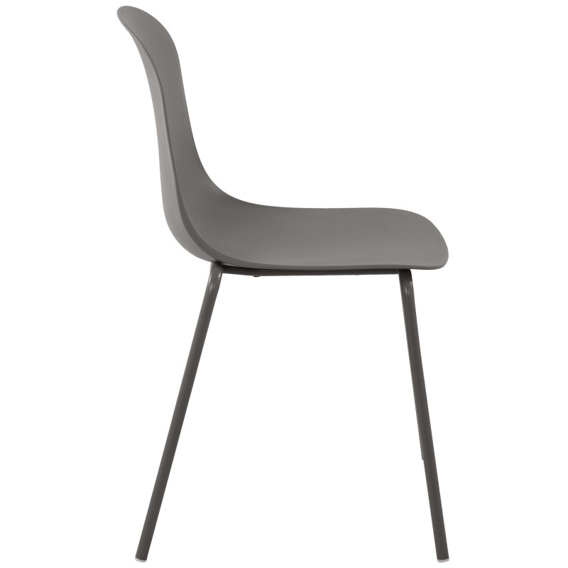 Ensemble de 4 chaises Hardin taupe