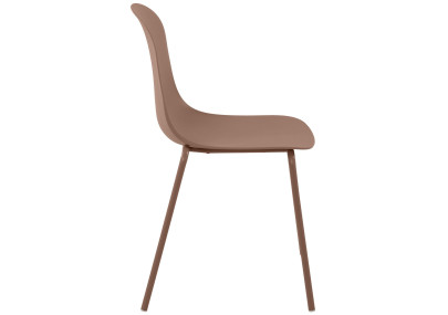 Ensemble de 4 chaises Hardin terre cuite