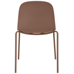 Ensemble de 4 chaises Hardin terre cuite