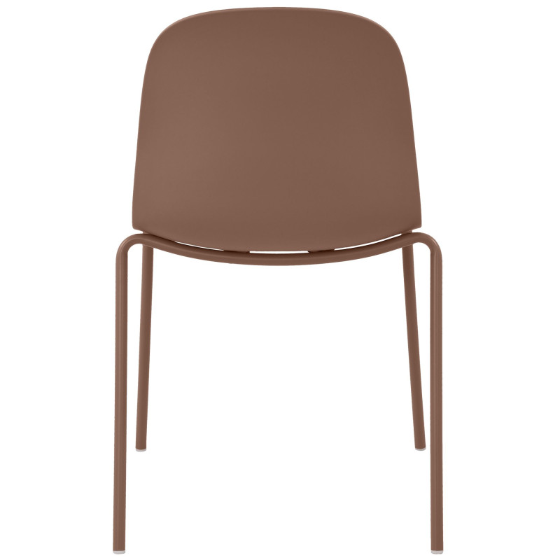 Ensemble de 4 chaises Hardin terre cuite