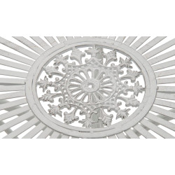 Ensemble de mobilier de jardin Viro avec 2 chaises blanc antique