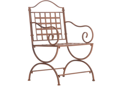 Ensemble de mobilier de jardin Viro avec 2 chaises brun antique
