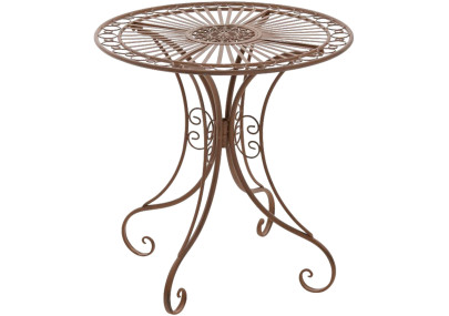 Ensemble de mobilier de jardin Viro avec 2 chaises brun antique
