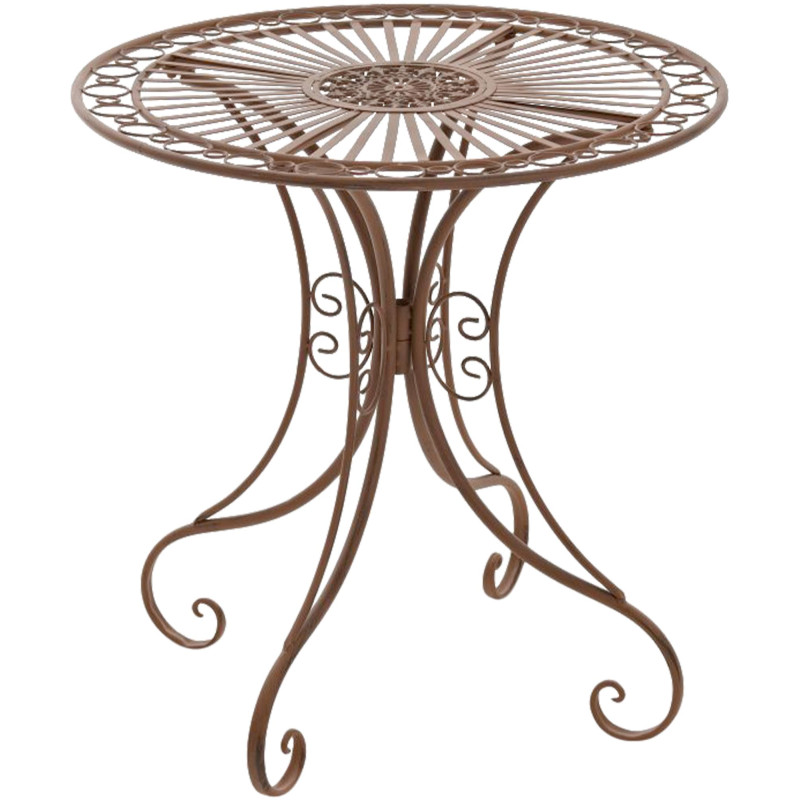 Ensemble de mobilier de jardin Viro avec 2 chaises brun antique