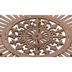 Ensemble de mobilier de jardin Viro avec 2 chaises brun antique