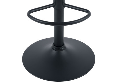 Tabouret de bar Mapun, similicuir, blanc