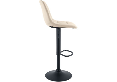 Tabouret de bar Mapun, similicuir, crème