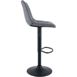 Tabouret de bar Mapun, tissu gris