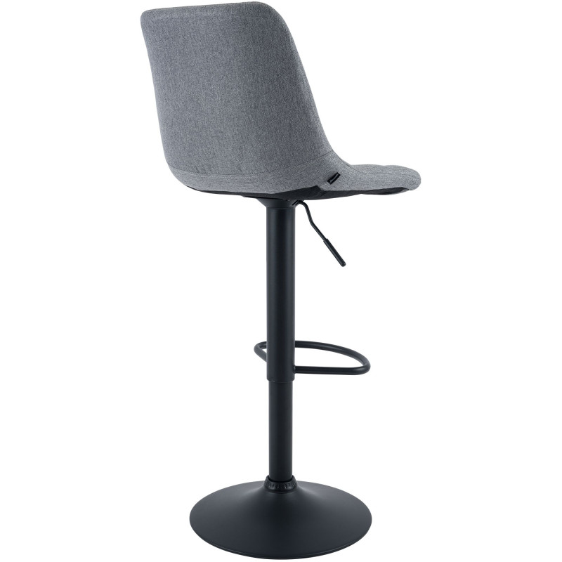 Tabouret de bar Mapun, tissu gris