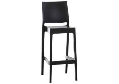 Taburete Apilable Maya Negro