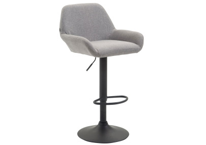 Tabouret de bar Braga tissu B gris