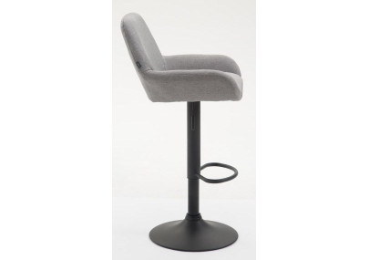 Tabouret de bar Braga, tissu B, gris