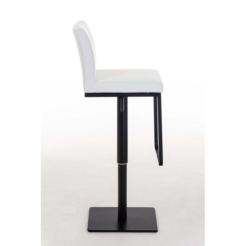 Tabouret de bar Panama B en similicuir blanc