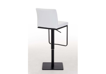 Tabouret de bar Panama B, similicuir, blanc